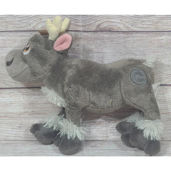 Disney Frozen Plush Baby Sven Reindeer Stuffed Animal Cute Cuddly Gray 11" - Picture 2 of 5